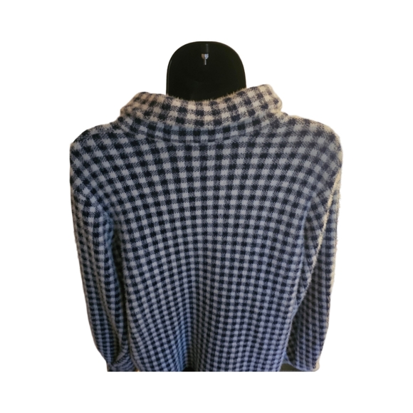 MAX STUDIO button-up blue/ white knit polyester nylon jacket - Picture 5 of 6